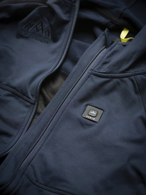 HeatX Heated Anyday Ziphood Womens S Navy/Blue 