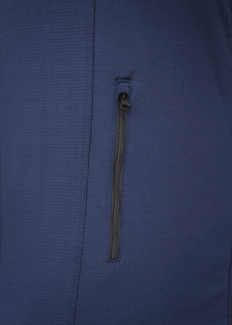 HeatX Heated Grid Fleece Mens S Blue 