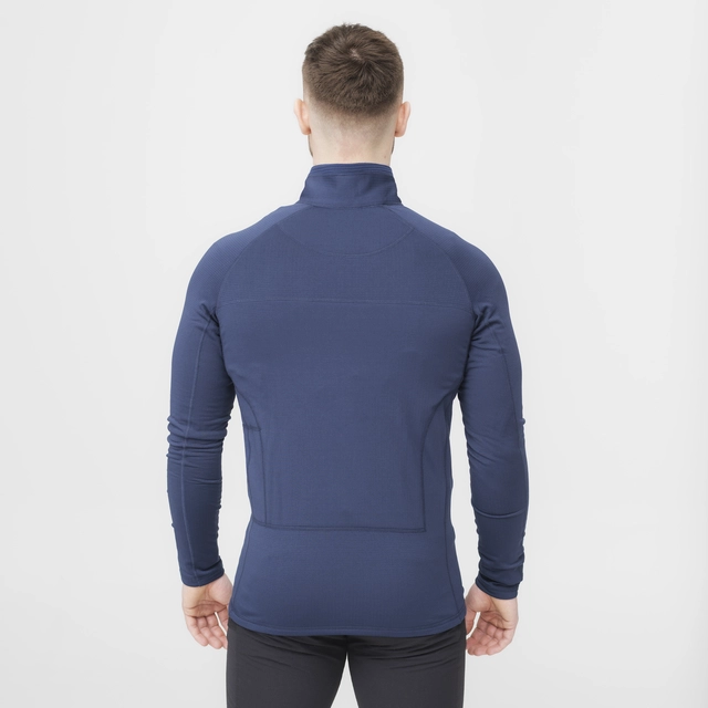 HeatX Heated Grid Fleece Mens S Blue 