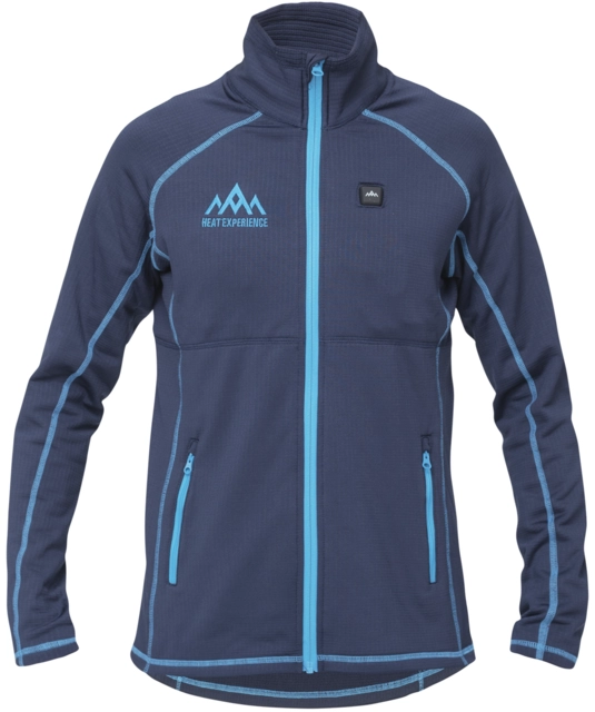 HeatX Heated Grid Fleece Womens L Blue 
