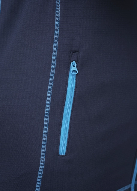 HeatX Heated Grid Fleece Womens L Blue 
