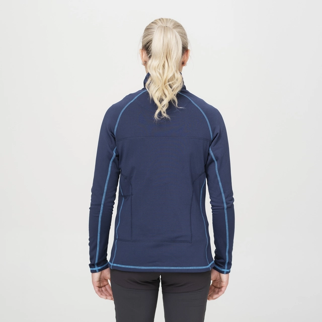 HeatX Heated Grid Fleece Womens L Blue 