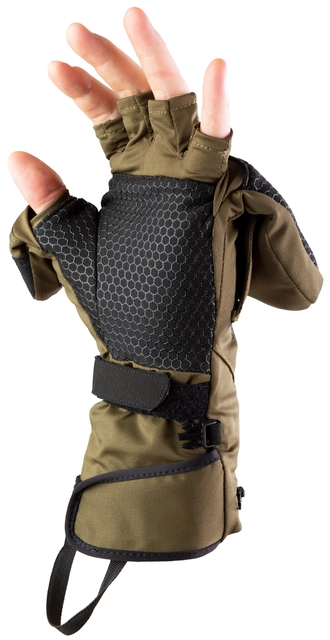 HeatX Heated Hunt Pullover Mittens XL Olive Green 