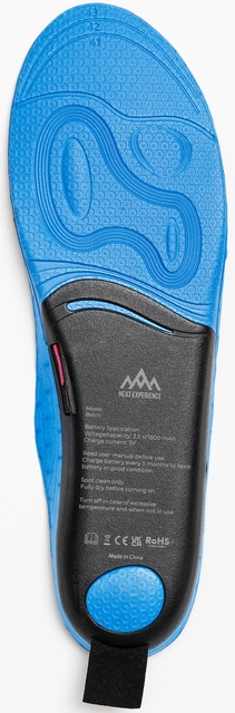 HeatX Heated App Insoles XL Wireless Charging - Blue, EU44-46 