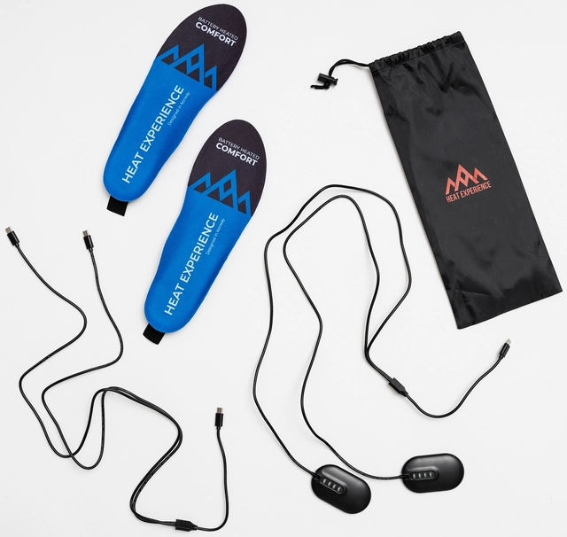 HeatX Heated App Insoles XL Wireless Charging - Blue, EU44-46 